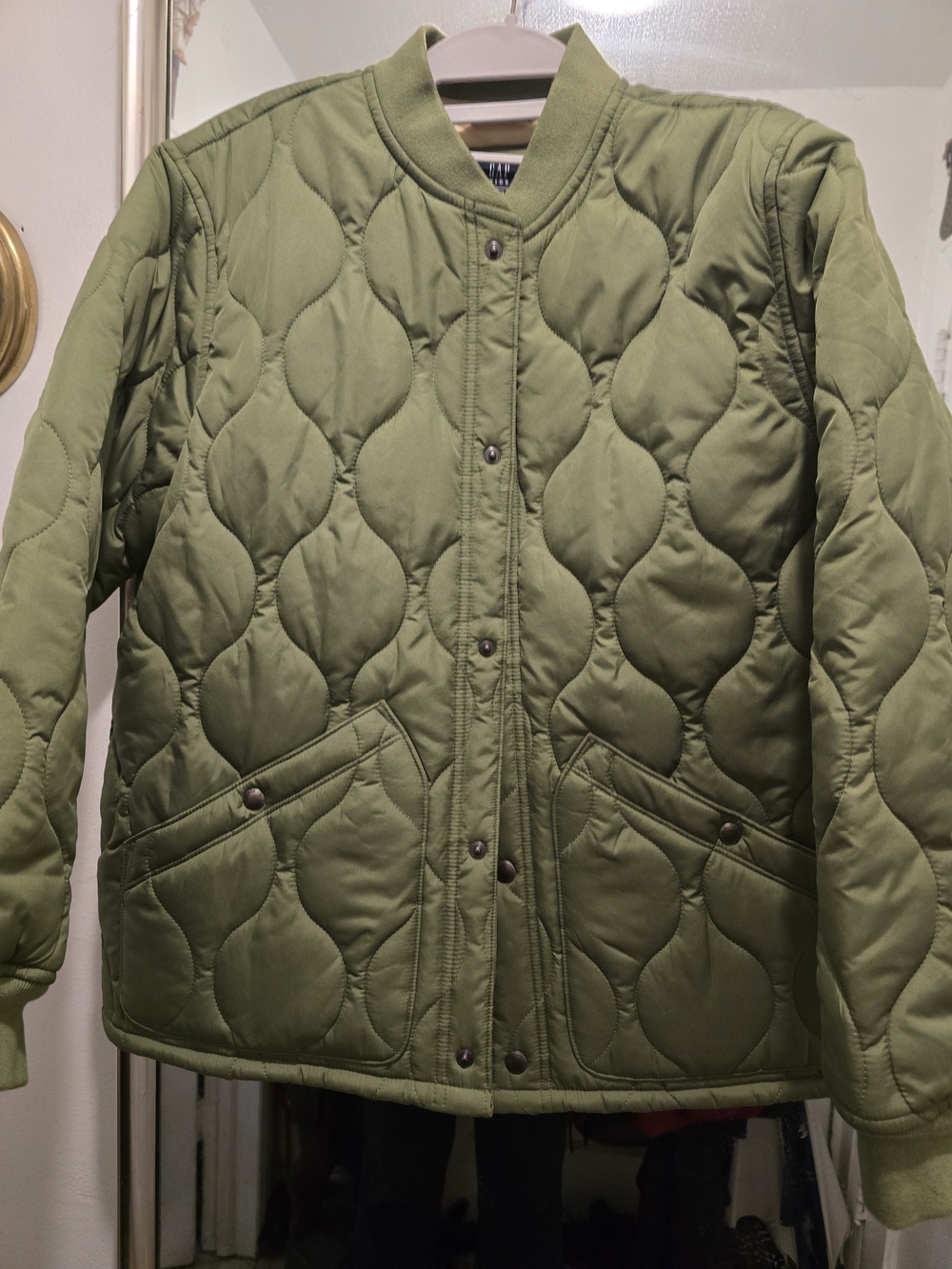 Quilted Olive Green KIDS Jacket